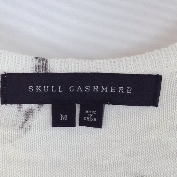 Skull Cashmere white/skulls print tank top size M - Picture 5 of 6